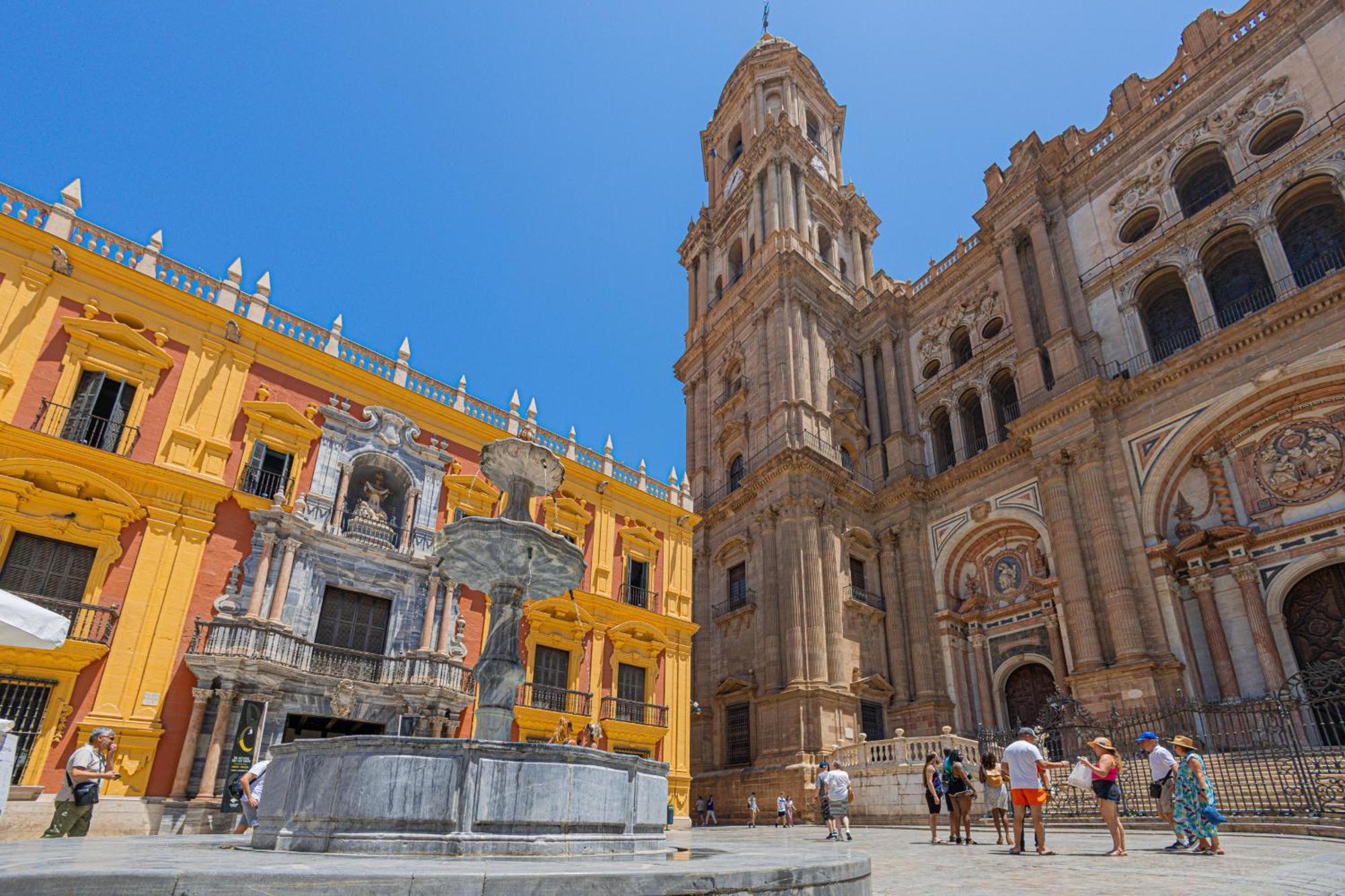 Apartament C30 Deluxe Studio With Terrace Into Cathedral Square Malaga Zewnętrze zdjęcie